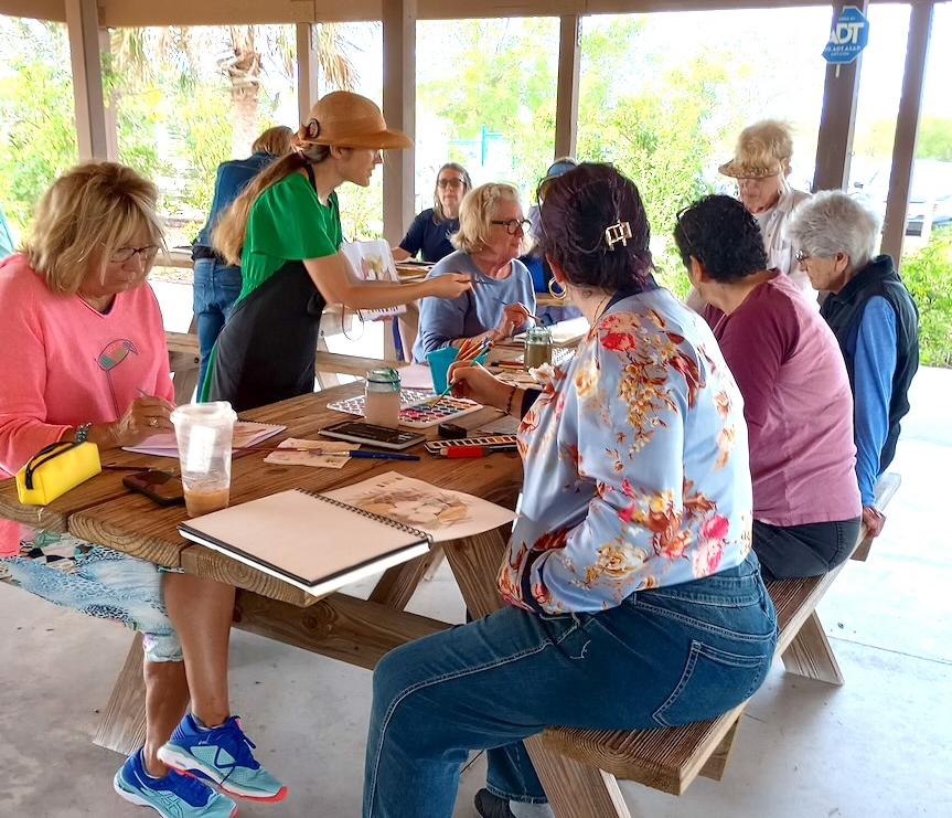Jenny Cherry teaching crop